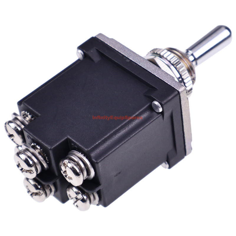 SWITCH, TOGGLE, DPDT, 3POS MAIN
